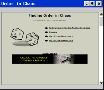 Order in Chaos